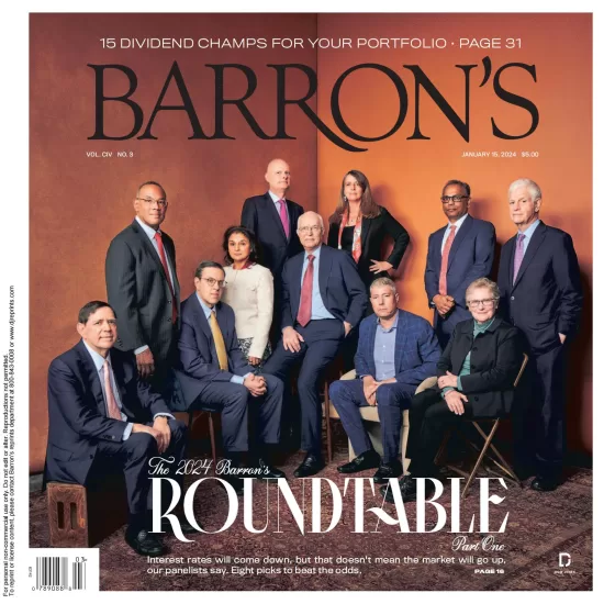 Barrons-巴伦周刊杂志2024.01.15期下载电子版PDF网盘订阅-外刊兽-英语杂志电子版PDF下载网站