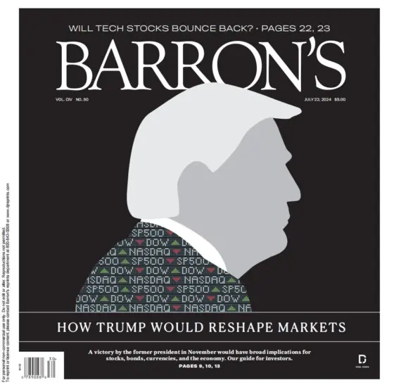 Barrons-巴伦周刊2024.07.22期下载电子版PDF网盘杂志订阅-外刊兽-英语杂志电子版PDF下载网站