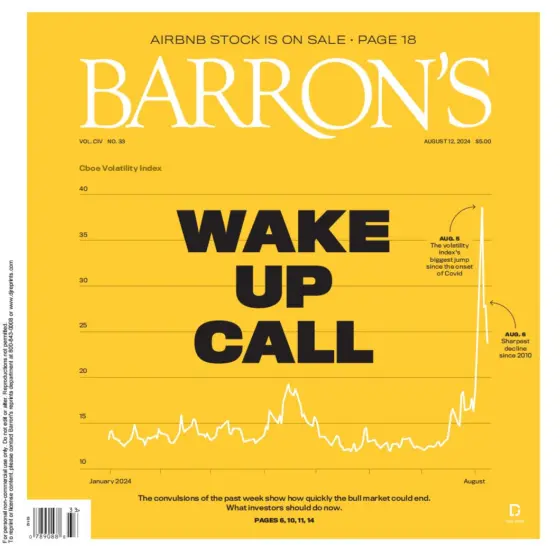 Barrons-巴伦周刊2024.08.12期下载电子版PDF网盘杂志订阅-外刊兽-英语杂志电子版PDF下载网站