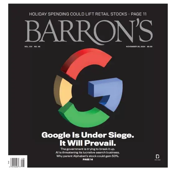 Barron’s 巴伦周刊2024.11.25期订阅-外刊兽-英语杂志电子版PDF下载网站