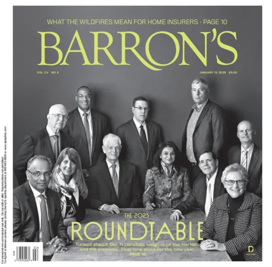 Barron’s Magazine 巴伦周刊2025.01.13期订阅-外刊兽-英语杂志电子版PDF下载网站