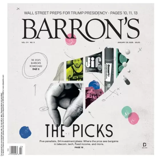 Barron’s Magazine 巴伦周刊2025.01.20期下载订阅-外刊兽-英语杂志电子版PDF下载网站